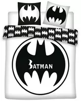 Batman baltas dvigulis, dvigulis antklodės užvalkalas 240–220 cm, 65 x 65 cm