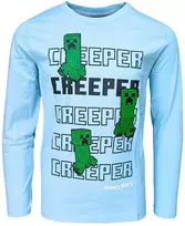 Minecraft Creeper vaikiški ilgomis rankovėmis marškinėliai, 8 metai