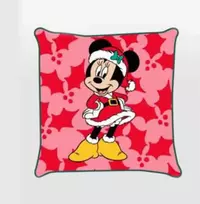 Disney Minnie Holly kalėdinis dekoratyvinis pagalvės užvalkalas 40x40 cm aksomas