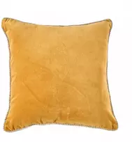 Bazaar Pagalvėlės užvalkalas 50x50x2 cm garstyčių spalvos veliūras