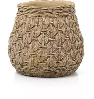 Bazaar Vazonas The Knot XL, 28.3x28.3x25 cm, natūralus betonas