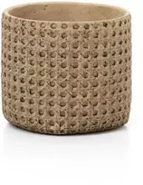 Bazaar Gėlių vazonas RattanRock 16,5x16,5x15 cm natūralios spalvos betonas