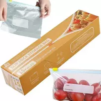Plastikiniai maišeliai su užtrauktuku maistui, 1200 ml, 15 vnt.