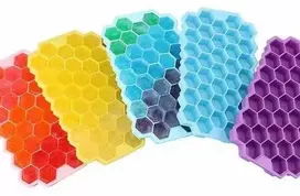 Silikoninė ledo forma, 37 kubeliai, šešiakampio forma