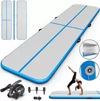 AIRTRACK Gimnastikos čiužinys 500x100x10 cm - Mėlynas