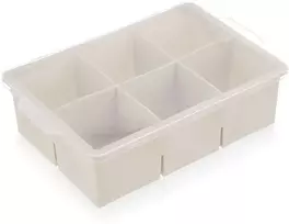 Orion Ledų forma XXL su silikoniniu dangčiu, 18,5x12x5 cm, kreminė