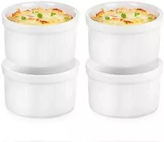 Snackkom Keramikiniai Indeliai 6 cm, 40 ml, 4 vnt - Dipsų ir Užkandžių Patiekimui
