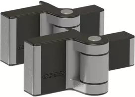 Locinox Dviejų padėčių reguliuojamų vyrių pora, RAL9006