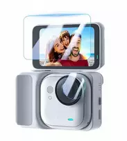 Puluz 2 grūdinto stiklo LCD ekranai + objektyvo apsauga, skirti „Insta360 GO Ultra“ / PU784T