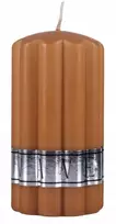 Donau Home Banguota gofruota kolonėlė, 70x130 mm, karamelės spalvos