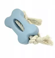 Unizoo Mr. Pretzel Kramtomas kaulas su virve 12 cm