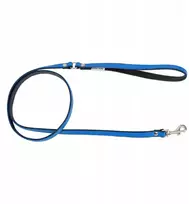 Barry King Odinė pavadėlė šuniui, mėlyna/juoda, M-L, 20mm/120cm