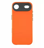 YAXO telefono dėklas, odinis, plonas, „MagSafe iPhone 17 Air“, oranžinis