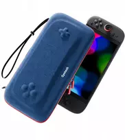 JYS Kietas, tvirtas dėklas, nešiojimo dėklas, skirtas „Nintendo Switch 2“ / „G11“, mėlynas su raudonu užtrauktuku