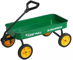Vevor Vaikų vagonėlis su rankena, 101 cm, žalias