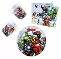 Vienkartinių Indų Rinkinys Avengers, 44 vnt.