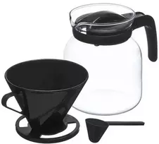 Vivalto stiklinis ąsotis su perpildymo filtru ir dangteliu 1,2 l