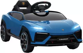 Aosom Vaikiškas elektromobilis 101,5x49x43 cm mėlynas, plastikas