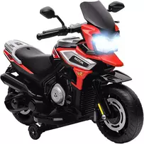 Aosom Elektrinis motociklas vaikams, 85.5x44.5x56 cm, raudonas, plastikas plienas