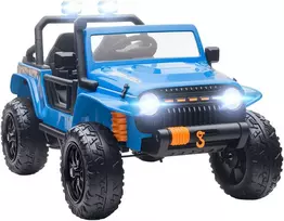 Aosom Elektrinis vaikiškas automobilis, 123.5x70.3x71.3 cm, mėlynas, metalas plastikas