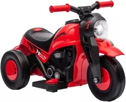 Aosom Vaikiškas elektrinis motociklas, 80x36x43,5 cm, raudonas, plastikas