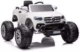 Elektromobilis vaikams Mercedes X 4x4 AWD, MP4, baltas