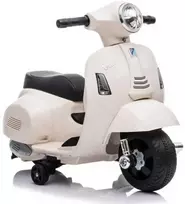 Elektrinis motoroleris vaikams Vespa GTS 300 Mini, baltas
