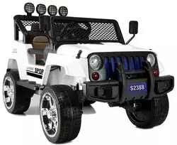 Elektromobilis vaikams S2388 Jeep 4x45W, baltas