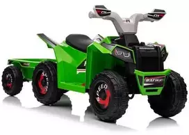 Elektrinis keturratis vaikams Quad XMX630T su priekaba, žalias