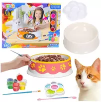 Kūrybinis katės dubenėlio dažymo rinkinys
