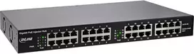 Komutatorius „InLine® PoE+“ gigabito tinklo injektoriaus šakotuvas, 16 prievadų (16x PoE+), 1Gb/s, 19" 1U (su laikikliais), metalinis, 2 ventiliatoriai