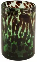 Vaza Ø10cm H15cm stiklinė/žalia