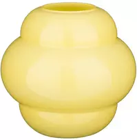 Vaza Modulo Mica Decorations Ø20cm H18.5cm stiklinė/geltona