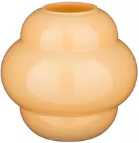 Vaza Modulo Mica Decorations Ø20cm H18.5cm stiklinė/oranžinė
