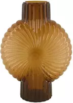 Vaza 18x8.5x25cm stiklinė/ruda