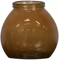 Vaza Ø21cm H20cm stiklinė/ruda