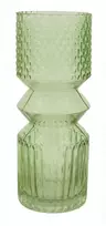 Vaza Ø12cm H30cm stiklinė/žalia