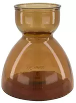 Vaza Ø21.5cm H23cm stiklinė/ruda