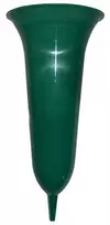 Vaza įsmeigiama į žemę Ø9cm H26cm plastikinė/žalia