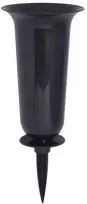 Vaza Dama įsmeigiama į žemę D15.5cm/H37cm juoda