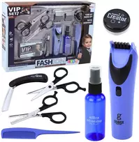 Lean Toys Vaikų kirpėjo rinkinys su žirklėmis, kirpimo mašinėle ir aksesuarais