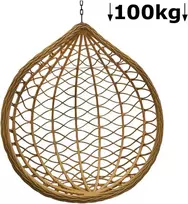 Krėslo-sūpynių krepšys CH-FC1071-5 W105xH118xØ70cm šviesiai rudas