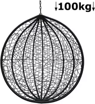 Krėslo-sūpynių krepšys CH-FC1071B W105xH120xØ70cm juodas