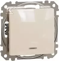 Schneider Electric Skambučio mygt./apšv. p/t Sedna Design smėlio sp.