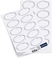 WMF Orion Etiketės Lipdukai Stiklainių 20 Vnt. Baltos