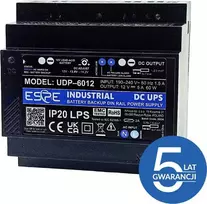 Carruzzo ESPE UDP-6012 12 V 60 W 5 A DIN bėgelio perjungimo buferinis maitinimo šaltinis