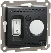 Schneider Electric REG.TEMP.GRINDYS.Juodas ANTRA.SEDNA DIZAINAS