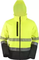 Prof HI-VI (FLUO) SOFTSHELL striukė, GELTONA