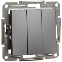 Schneider Electric SCHNEIDERE triguba jungtis be rėmo Schneider Asfora EPH2100171 antracitas