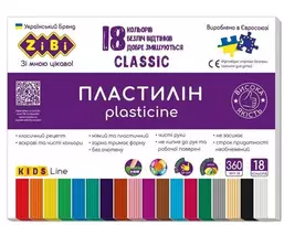 Plastilinas Zibi 1.ZB6235, 18 spalvų